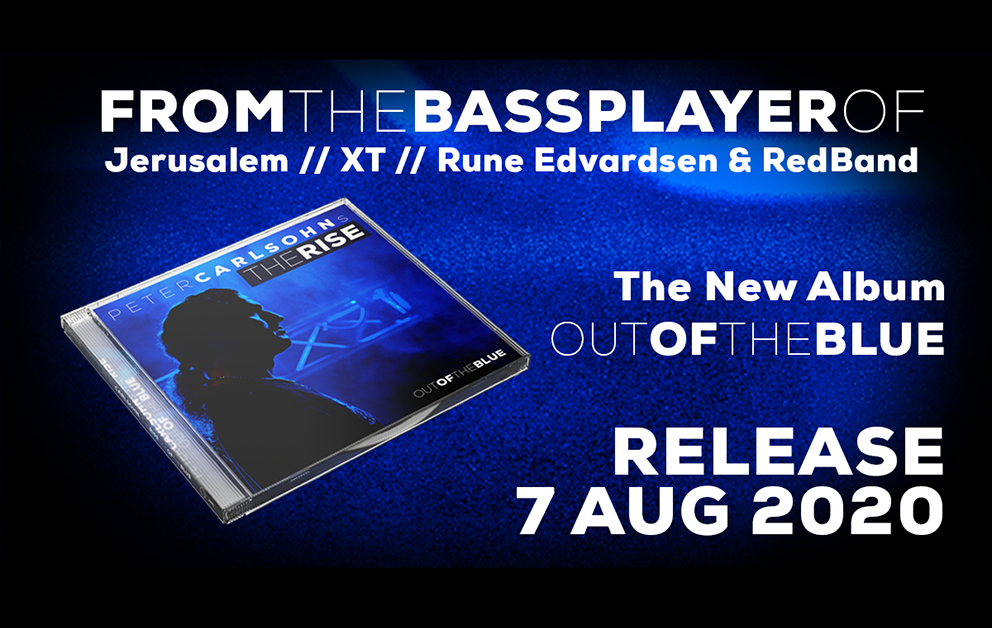Press Release: Peter Carlsohn (Jerusalem, XT) releases his debut album “Out Of The Blue” in August