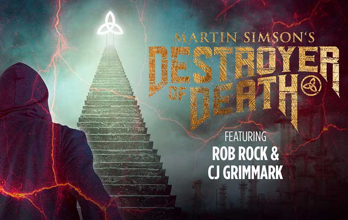 Press Release: Single- and video-release today by Martin Simson’s DESTROYER OF DEATH featuring Rob Rock and CJ Grimmark!